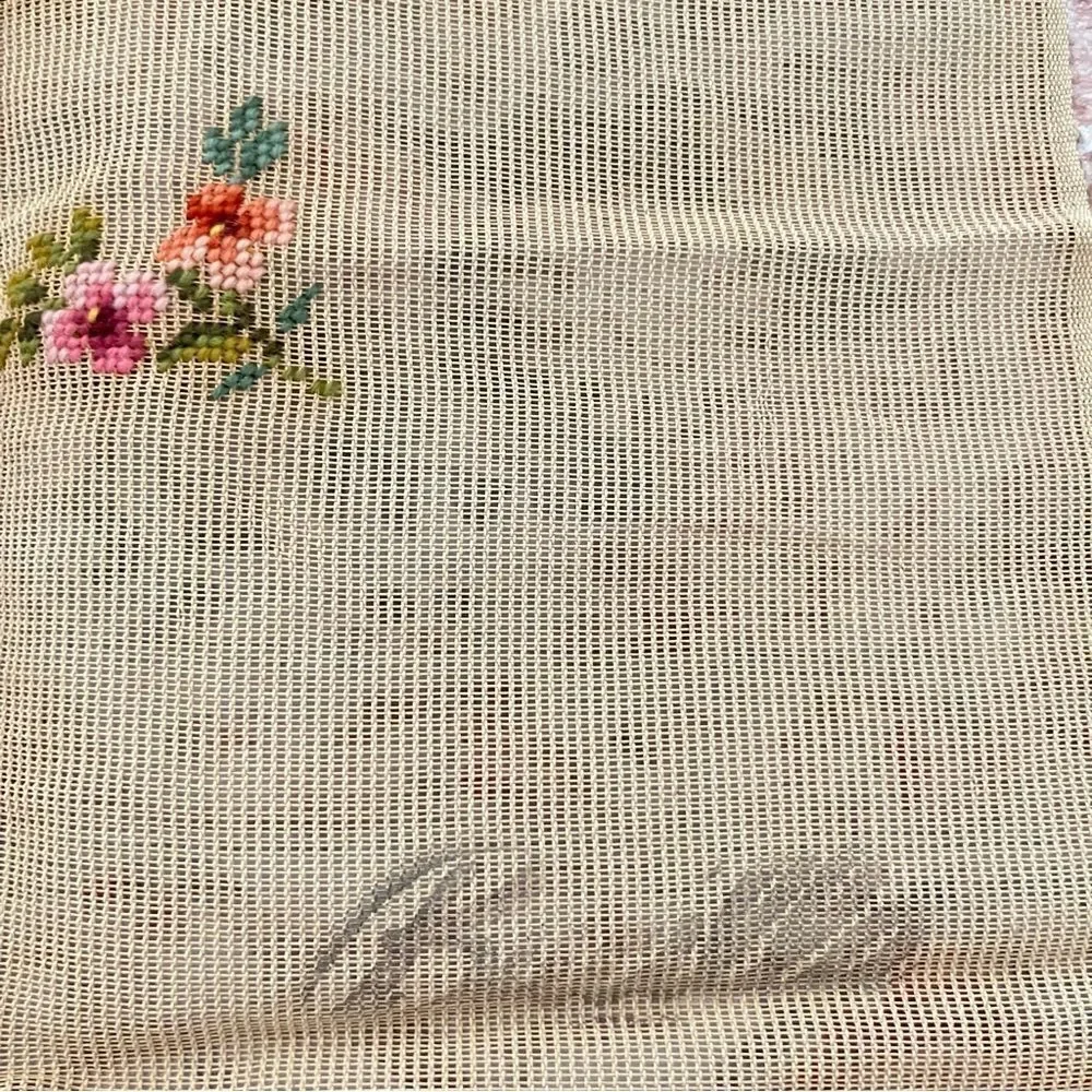 Vintage Bucilla Pre-Worked Needlepoint Wool Tapestry